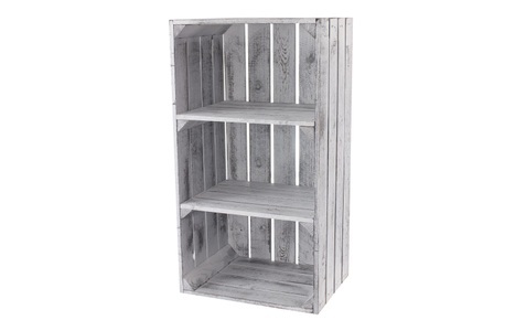 HOLZ ZOLLHAUS, Holz Zollhaus - Regal Vintage Shabby Weiss 40 x 75 cm, Holz Zollhaus Regal »Vintage Shabby Weiss 40 x 75 cm«