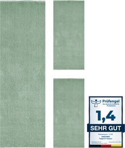 Andiamo Bettumrandung »Arezzo«, (1 tlg.), Uni Farben, weicher Flor, waschbar, ideal im Wohnzimmer & Schlafzimmer
