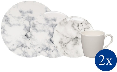 like. by Villeroy & Boch, like. by Villeroy & Boch Kombiservice »Marmory«, (Set, 8 tlg.), 