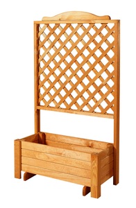 PROMADINO, PROMADINO Holzspalier »Romantica«, mit Pflanzkasten, BxTxH: 80x38x140 cm, promadino Spalier »Romantica«, mit Pflanzkasten, BxTxH: 80x38x140 cm