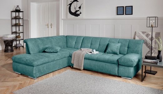 DOMO collection, DOMO collection Ecksofa, DOMO collection Ecksofa »Mona L-Form bequem und komfortabel, Breite 271cm, L-Form« wahlweise mit Bett- und Armlehnfunktion