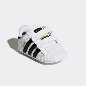 adidas Originals, Krabbelschuh 'SUPERSTAR CRIB', Adidas Originals Superstar Baby Sneaker | Weiss + Schwarz | Baby | EU20