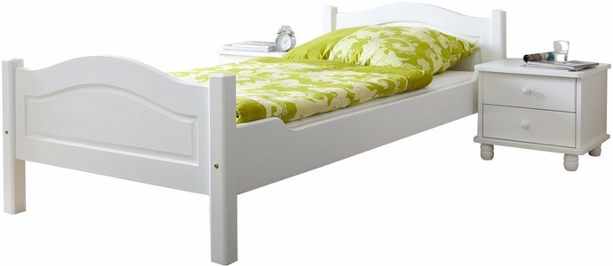 TICAA, Ticaa Bett »Rita« in diversen Breiten, Kiefer, Ticaa Massivholzbett »Rita« Doppelbett, aus Kiefer Massivholz, inkl. Rollrost