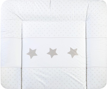 Julius Zöllner, JULIUS ZÖLLNER Wickelauflage Softy Sternstunde 75 x 85 cm - weiß - Gr.85x75 cm, 