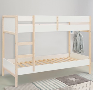 LÜTTENHÜTT, Lüttenhütt Etagenbett »Janne«, aus schönem massivem Kiefernholz, Etagenbett, inklusive praktischer massiver Holzleiter, in verschiedenen Farbvarianten erhältlich, Liegefläche 90x200 cm, Lüttenhütt Etagenbett »Janne«, Kiefernholz, Etagenbett, inklusive Holzleiter, Liegefläche 90x200 cm