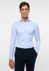 ETERNA Mode GmbH, ETERNA Cover Shirt SUPER SLIM, SUPER SLIM Cover Shirt in hellblau unifarben