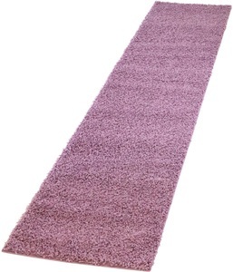 Carpet City, Hochflor-Läufer, »Pastell Shaggy300«, Carpet City, rechteckig, Höhe 30 mm, maschinell gewebt, Carpet City Hochflor-Läufer »Pastell Shaggy300«, rechteckig, 30 mm Höhe, Shaggy Hochflor Teppich, Uni Farben, Weich, ideal für Flur & Diele