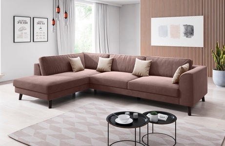 INOSIGN, INOSIGN Ecksofa »Laurentia«, mit 4 Zierkissen, Ottomane links oder rechts bestellbar, INOSIGN Ecksofa »Laurentia, L-Form«, mit 4 Zierkissen, Ottomane links oder rechts bestellbar