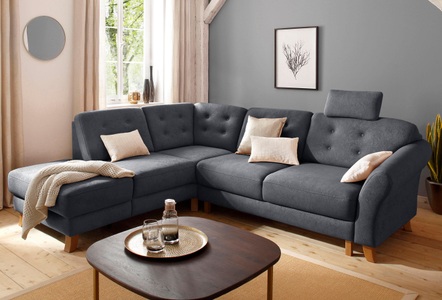 HOME AFFAIRE, Home affaire Ecksofa »Trondheim«, mit Federkern, Home affaire Ecksofa »Trondheim L-Form«, mit Federkern