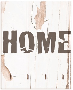 Artland, Artland Schlüsselbrett »Home«, Artland Hakenleiste »Home«, MDF