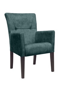 HOME AFFAIRE, Home affaire Armlehnstuhl »King«, 1 St., Luxus-Microfaser, Esszimmerstuhl mit Knopfheftung, Home affaire Armlehnstuhl »King«, Luxus-Microfaser Lederoptik, Esszimmerstuhl mit Knopfheftung