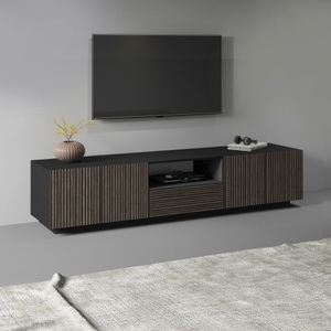 INOSIGN, INOSIGN Lowboard »Vega,Lowboard,TV Board,TV Schrank,220 cm«, mit 4 Türen und 1 Schublade,Fronten mit Rillen-Optik, INOSIGN Lowboard »Vega,Lowboard,TV Board,TV Schrank,220 cm«, mit 4 Türen und 1 Schublade,Fronten mit Rillen-Optik