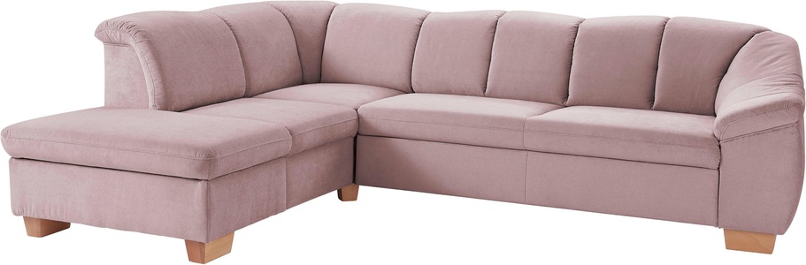 SIT&MORE, sit&more Ecksofa, sit&more Ecksofa »Santo L-Form«, mit Federkern, wahlweise mit Bettfunktion und Stauraum