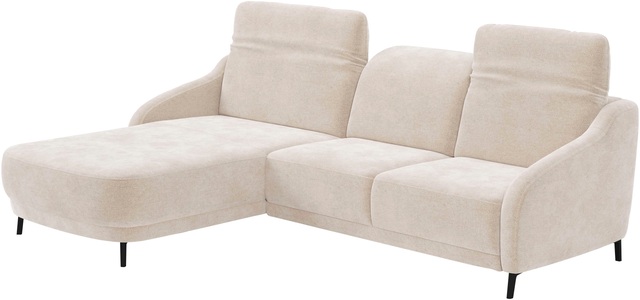 sit&more Ecksofa »Blues L-Form« wahlweise mit Klapptisch und USB