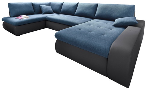 TRENDMANUFAKTUR, TRENDMANUFAKTUR Wohnlandschaft, wahlweise mit Bettfunktion, TRENDMANUFAKTUR Wohnlandschaft »Indie, toller Sitzkomfort, aufwendige Detailverarbeitung, U-Form«, wahlweise mit Bettfunktion