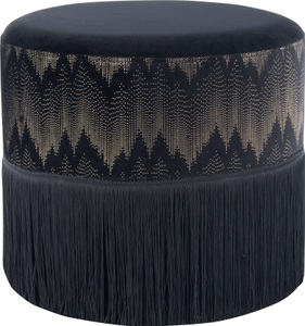 Kayoom, Kayoom Sitzhocker »Cleopatra 825«, Kayoom Sitzhocker »Hocker Cleopatra 825, mit samtigem Bezug«, (1 St.), verziert, orientalisches Design, modern gestaltet
