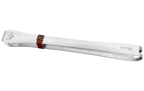 Fennek Grill, FENNEK Grill Grillzange gross silber, Fennek Grill Grillzange gross Silber