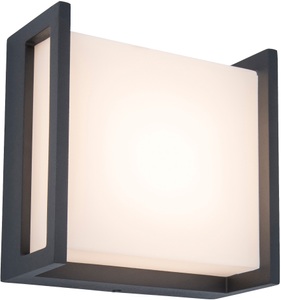 Eco-Light, LED-Außenwandleuchte Qubo, 14cm x 14cm, Lutec QUBO 5195401118 LED-Außenwandleuchte Anthrazit