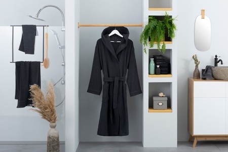 MY HOME, my home Unisex-Bademantel »Sanremo«, (1 St.), Taschen, Damen & Herren, my home Unisex-Bademantel »Sanremo, ideal für Sauna & Spa, Hotelbademantel, Morgenmantel«, (1 St.), mit Taschen, Damen & Herren Bademäntel, S-3XL