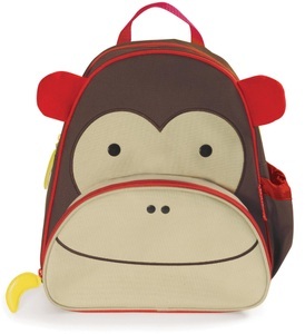 Skip Hop, SKIP HOP Kinderrucksack Zoo Affe, Rucksack ZOO - AFFE (30x28x13) in braun