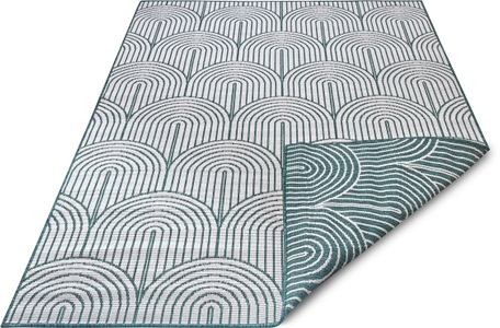 Hanse Home, HANSE Home Teppich »Pangli, Wendeteppich«, rechteckig, In und Outdoor, Flachgewebe, wendbar, wetterfest, pflegeleicht, robust, HANSE Home Outdoorteppich »Pangli, Wendeteppich«, rechteckig, 5 mm Höhe, In-& Outdoor, Teppich, Wetterfest, Balkon, Garten, Wohnzimmer, Modern