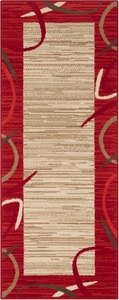 DELAVITA, DELAVITA Läufer »Edmund«, rechteckig, 8 mm Höhe, Kurzflor Läufer, Retro-Look, Gekettelt, Bordüren Design, Wohnzimmer, Schlafzimmer, Arbeitszimmer, Robust, Pflegeleicht, Home affaire Läufer »Edmund«, rechteckig, 8 mm Höhe, Kurzflor, Retro-Look, Gekettelt, Bordüren-Design, Robust, Pflegeleicht