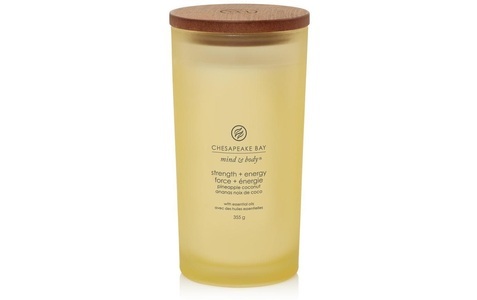 Chesapeake Bay, Chesapeake Bay Duftkerze »Strength & Energy«, Chesapeake Bay - Duftkerze im Glas, 355 g, Gelb