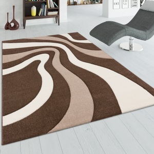 PACO HOME, Läufer, »Diamond 760«, Paco Home, rechteckig, Höhe 18 mm, Paco Home Läufer »Diamond 760«, rechteckig, 18 mm Höhe, Teppich-Läufer, Kurzflor, 3D-Design, modernes Wellen Muster
