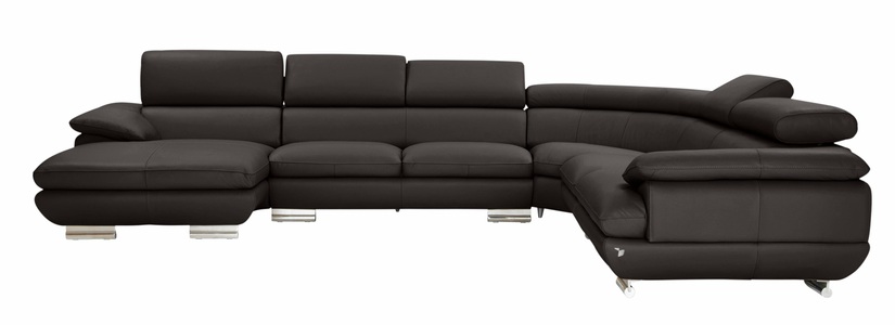 CALIA ITALIA, CALIA ITALIA Wohnlandschaft »Magic«, in 2 Lederqualitäten, CALIA ITALIA Wohnlandschaft »Magic, italienisches Sofa zum Träumen, erstklassiger Sitzkomfort«, verstellbaren Kopfstützen zum Relaxen, in 2 Lederqualitäten, U-Form