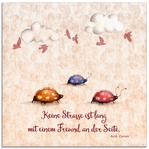 Artland Glasbild »Lebensweisheit Freunde«