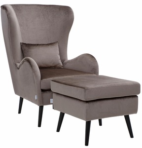 Guido Maria Kretschmer Home&Living, Guido Maria Kretschmer Home&Living Sessel »Salla«, wahlweise mit oder ohne Hocker, grosser Sessel: Masse B/T/H: 78/94/118 cm, Bezug auch in Luxus-Microfaser in Teddyfelloptik, Guido Maria Kretschmer Home&Living Sessel »Salla auch in Fellimitat und Feincord, viele Bezugsarten, Ohrensessel«, wahlweise mit oder ohne Hocker; grosser Sessel: Masse B/T/H: 78/94/118cm