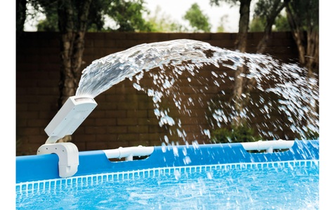 Intex, Intex 28089 Intex MULTI-COLOR LED POOL SPRAYER Pool shower Weiß, Intex Wasserfontäne LED mehrfarbig