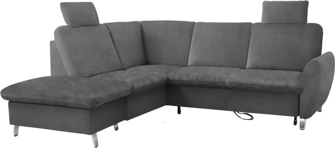 SIT&MORE, sit&more Ecksofa, sit&more Ecksofa »Daytona L-Form«, mit Federkern, zwei Kopfstützen und wahlweise mit Bettfunktion
