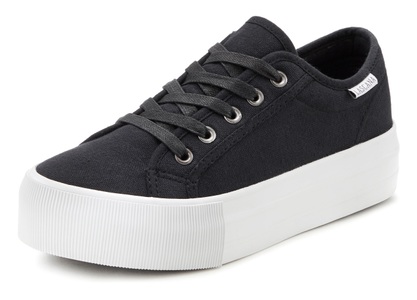 Lascana, LASCANA Sneaker, LASCANA Sneaker, Schnürhalbschuh, Freizeitschuh aus Textil mit Plateausohle