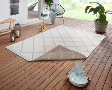 NORTHRUGS, NORTHRUGS Teppich »Corsica«, rechteckig, 5 mm Höhe, In- und Outdoor geeignet, Wendbar, Wohnzimmer, NORTHRUGS Teppich »Corsica Wendeteppich«, rechteckig, 5 mm Höhe, In-& Outdoor, Wetterfest, Balkon, Läufer, Wohnzimmer, Wasserfest