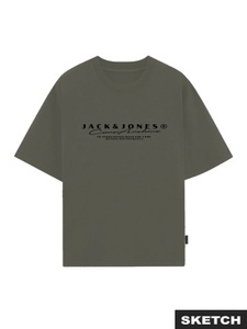 JACK & JONES, Jack & Jones T-Shirt »JCOPOINT BRANDING TEE SS CREW NECK FST«