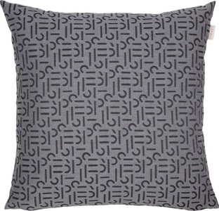 Esprit, Esprit Dekokissen »Scatter«, (1 St.), mit Allover-Schriftzug, Esprit Kissenhülle e-scatter 45x45 , E-Scatter 50807-012-45-45 , Anthrazit, Grau , Textil , Uni , 45 cm , hochwertige Qualität , 003021130302