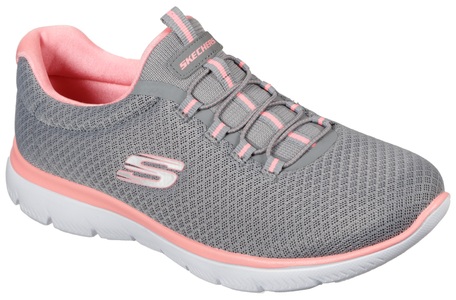 Skechers, Skechers Slip-On Sneaker »Summits«, Skechers Sneaker für Damen grau
