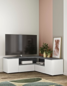 VEDIA, TV-Möbel «Corner», weiss, TV-Möbel «Corner», weiss