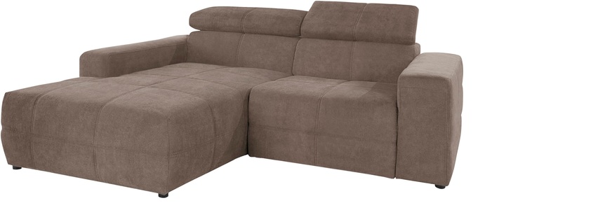 DOMO collection Ecksofa »Brandon«, Mit Kopfteilverstellung