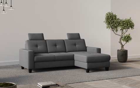 Places of Style Ecksofa »Varese«, wahlweise mit Bettfunktion und Bettkasten