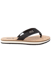 Jack Wolfskin, Jack Wolfskin Nachhaltiger Zehentrenner-Sandale Frauen Ecostride 2 Slipper Women 37 grau phantom / cork, Jack Wolfskin Ecostride 2 Slipper Women 37 phantom / cork phantom / cork