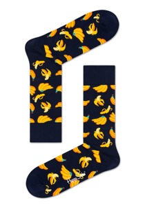 Happy Socks, Happy Socks Socken, mit Bananenmotiven, Happy Socks - Wadenlange Socken, für Herren, Multicolor, Größe 41/46