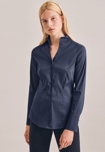 seidensticker Klassische Bluse »Schwarze Rose«, Langarm Kragen Uni