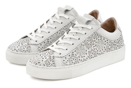 Lascana, LASCANA Sneaker, aus Leder mit Cut-Outs, 