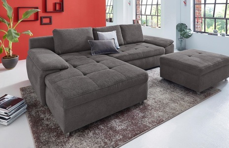 SIT&MORE, sit&more Ecksofa »Labene«, sit&more Ecksofa »Labene L-Form« wahlweise mit Bettfunktion und Bettkasten, auch als XXL-Variante