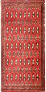 MorgenLand, morgenland Wollteppich »Turkaman Teppich handgeknüpft rot«, rechteckig, 8 mm Höhe, morgenland Wollteppich »Turkaman Teppich handgeknüpft rot«, rechteckig, 8 mm Höhe