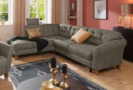 HOME AFFAIRE, Home affaire Ecksofa »Trondheim«, mit Federkern, Home affaire Ecksofa »Trondheim L-Form«, mit Federkern