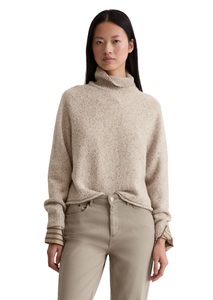 Marc OPolo Stehkragenpullover aus Tweed, regular fit, aus Schurwoll-Mix