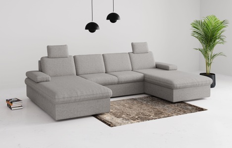 sit&more Wohnlandschaft »Moreno«, mit Armteilverstellung,wahlweise mit Bettfunktion